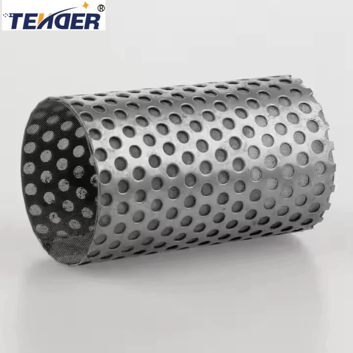 Mehrschichtiger Filterzylinder aus Verbundgewebe Multi-layer Composite Mesh Filter Cylinder